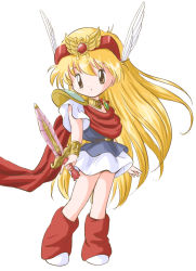 Rule 34 | 1990s (style), akazukin chacha, magical princess, standing, sword, takatani, weapon