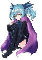 Rule 34 | 10s, ankle boots, armor, black legwear, boots, cape, cardfight!! vanguard, darkness maiden macha, gloves, green hair, hair ornament, miniskirt, panties, pantyshot, shadow paladin, skirt, thighhighs, twintails, underwear, yellow eyes