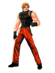 Rule 34 | 1boy, blonde hair, male focus, mori toshiaki, official art, one-eyed, rugal bernstein, scan, scan artifacts, snk, solo, the king of fighters, the king of fighters &#039;98