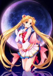Rule 34 | 10s, 1girl, bad id, bad pixiv id, bishoujo senshi sailor moon, bishoujo senshi sailor moon crystal, blonde hair, blue eyes, blue sailor collar, boots, bow, brooch, broom, broom riding, choker, crescent, double bun, elbow gloves, facial mark, forehead mark, full moon, gloves, hair bun, hair ornament, hairpin, heart, heart brooch, jewelry, knee boots, kneeling, lin lin, long hair, magical girl, moon, multicolored clothes, multicolored skirt, open mouth, pleated skirt, red bow, reflection, reflective floor, ribbon, sailor collar, sailor moon, sash, school uniform, serafuku, skirt, solo, super sailor moon, tsukino usagi, twintails, very long hair, white gloves