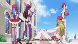 Rule 34 | 6+girls, animated, anime screenshot, aqua one-piece swimsuit, armpits, arms behind head, arms up, ass, black garter belt, black hair, black jacket, black pants, blonde hair, blue eyes, blue hair, blue headwear, boots, breasts, brown eyes, butt crack, cleavage, code geass, cosplay, dress, frilled dress, frills, garter belt, garter straps, grey eyes, grey hair, groin, hand on own knee, hat, headband, heels, high heels, highres, jacket, japanese clothes, jumping, kimono, large breasts, lelouch vi britannia, long hair, long sleeves, lowleg, lowleg panties, meeya hillmick, multiple girls, navel, no bra, nurse, one-piece swimsuit, one eye closed, open clothes, panties, pants, pink dress, pink headwear, purple panties, purple thighhighs, red dress, red eyes, red ribbon, ribbon, sandals, school uniform, shinozaki sayoko, sideboob, sitting, slingshot swimsuit, small breasts, sound, stomach, subtitled, swimsuit, tagme, thigh boots, thighhighs, thighs, twintails, underwear, video, white dress, white headband, white heels, white thighhighs, y shaped butt crack