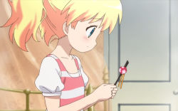 Rule 34 | 10s, alice cartelet, blonde hair, blue eyes, from side, hair ornament, kin-iro mosaic, screencap, solo, stitched, third-party edit, twintails