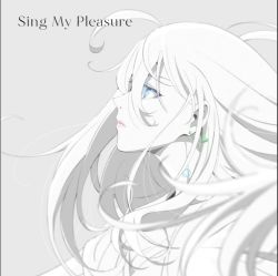 Rule 34 | ahoge, album cover, blue eyes, cover, lips, looking to the side, official art, vivy, vivy: fluorite eye&#039;s song, white background
