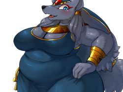 Rule 34 | anubis (mythology), artist request, blue eyes, furry, highres, open mouth, tagme