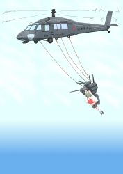 Rule 34 | 10s, aircraft, crossover, helicopter, highres, kantai collection, legendary pictures, no humans, pacific rim, shinkaisoku, uh-60 blackhawk, yamashiro (kancolle)