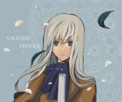 Rule 34 | 1girl, bad id, bad pixiv id, blue eyes, candle, dress, long hair, platina (valkyrie profile), silver hair, simple background, solo, valkyrie profile (series)