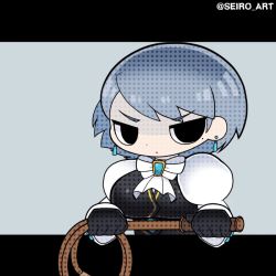 Rule 34 | 1girl, ace attorney, animated, animated gif, breasts, dot nose, eyes visible through hair, franziska von karma, large breasts, leaning forward, looking at viewer, seiro, shiny clothes, shiny skin, sidelocks, skindentation, solo, standing