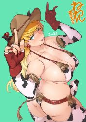 Rule 34 | 1futa, 2021, ;q, \n/, animal print, ass, asymmetrical gloves, bikini, blonde hair, blue eyes, breasts, bulge, chaps, chinese zodiac, cleavage, commentary request, condom, condom on penis, cow horns, cow print, cow print bikini, cowboy, cowboy hat, cowboy western, detached sleeves, earrings, erection, erection under clothes, eva (neone), fake horns, fingerless gloves, fingernails, futanari, gloves, green background, hat, heart, heart-shaped pupils, horn ornament, horns, horns pose, huge breasts, jewelry, large penis, long hair, looking at viewer, looking back, micro bikini, mismatched gloves, nail polish, neone, one eye closed, original, penis, print bikini, print sleeves, print thighhighs, red nails, single fingerless glove, skindentation, solo, spaghetti strap, strap gap, swimsuit, symbol-shaped pupils, tassel, thick thighs, thighhighs, thighs, tongue, tongue out, twisted torso, underboob, western, year of the ox