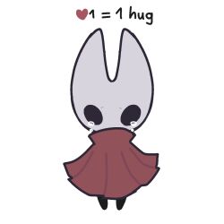 Rule 34 | 1girl, alicezakat, arthropod girl, black eyes, black skin, blank eyes, chibi, cloak, colored skin, crying, english text, female focus, flat color, full body, heart, high collar, highres, hollow knight, hornet (hollow knight), jaggy lines, looking at viewer, raised eyebrows, red cloak, sad, simple background, sketch, solo, standing, straight-on, tears, white background