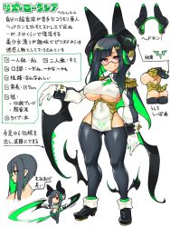 Rule 34 | absurdres, ass, black hair, breasts, character sheet, glasses, gloves, headphones, highres, large breasts, loincloth, multiple views, red eyes, rijiato, shoes, smile, super mican, thick thighs, thighhighs, thighs, underboob, wide hips