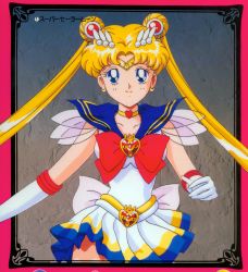 Rule 34 | 1990s (style), 1girl, back bow, bishoujo senshi sailor moon, bishoujo senshi sailor moon supers, blonde hair, blue eyes, blue sailor collar, blush, bow, choker, closed mouth, elbow gloves, gloves, hair ornament, heart, heart choker, heart necklace, highres, jewelry, long hair, looking at viewer, miniskirt, multicolored clothes, multicolored skirt, neck, necklace, official art, parted bangs, pleated skirt, red bow, retro artstyle, running, sailor collar, sailor moon, see-through, see-through sleeves, short sleeves, skirt, smile, solo, super sailor moon, tiara, tsukino usagi, very long hair, white gloves, yellow choker