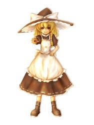 1girl amano_jack bad_id bad_pixiv_id blonde_hair braid female_focus hat highres kirisame_marisa mini-hakkero solo touhou white_background witch_hat yellow_eyes