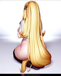 Rule 34 | 1girl, 3d, animated, artist name, ass, black nails, blonde hair, blush, breasts, closed mouth, clothes lift, commentary, cowboy shot, creatures (company), cynthia (pokemon), game freak, grey eyes, kneeling, large breasts, lips, long hair, nail polish, naked shirt, navel, nintendo, nipples, no bra, no panties, pokemon, pokemon dppt, pussy, rushzilla, shirt, shirt lift, solo, thick thighs, thighhighs, thighs, very long hair, video, wide hips