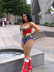 Rule 34 | amazon warrior, cosplay, dc comics, justice league, leotard, lowres, photo (medium), thick thighs, thighs, wonder woman, wonder woman (cosplay), wonder woman (series)