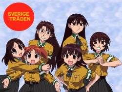 Rule 34 | 6+girls, alternate costume, azumanga daiou, kagura, kasuga ayumu, mihama chiyo, mizuhara koyomi, multiple girls, ns2d, sakaki (azumanga daioh), takino tomo