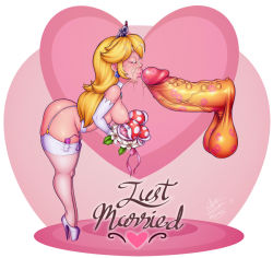 Rule 34 | ass, bent over, blonde hair, bouquet, bowser, breasts, bride, captainjerkpants, cheating (relationship), cum, cum on hair, curvy, dress, facial, flower, garter straps, high heels, huge ass, jewelry, kiss, large breasts, large penis, lipstick, lipstick mark, long hair, makeup, mario (series), nintendo, nipple piercing, nipples, penis, kissing penis, piercing, plump, princess peach, sex toy, sideboob, size difference, super mario bros. 1, super mario odyssey, thick lips, thick thighs, thighhighs, thighs, tiara, uncensored, vibrator, wedding, wedding dress