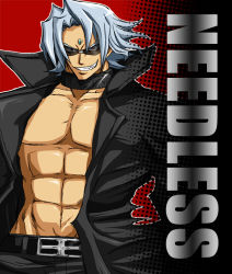 Rule 34 | adam blade, glasses, jacket, needless, open clothes, open jacket, silver hair, sunglasses, tagme