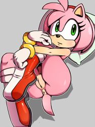 Rule 34 | 1girl, amy rose, anus, cleft of venus, furry, highres, kaitou, nude, pussy, sonic (series), tagme, uncensored