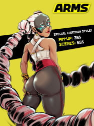 Rule 34 | 1girl, arms (game), ass, hip focus, huge ass, solo, tagme, twintelle (arms)