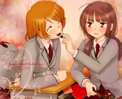 Rule 34 | 2girls, multiple girls, original, tsukiishi, valentine, yuri