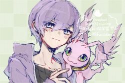 digimon digimon_(creature) digimon_story:_cyber_sleuth digimon_story:_cyber_sleuth_hacker&#039;s_memory marinangemon nogi_yu pink_eyes pink_hair short_hair