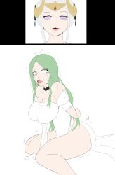 2girls absurdres ass bare_shoulders bdsm blood bondage bound breasts captured cleavage crying crying_with_eyes_open curvy defeat dress edelgard_von_hresvelg female_focus femdom fire_emblem fire_emblem:_three_houses green_eyes green_hair highres huge_ass imminent_rape kidnapped large_breasts lord_dante matching_hair/eyes multiple_girls nintendo nose_bleed off_shoulder prisoner rhea_(fire_emblem) runny_makeup ryona scared smile surprised tears thick_thighs thighs wide-eyed yuri