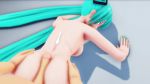 Rule 34 | 1boy, 1girl, 3d, animated, ass, blue hair, buttjob, cum, cum on body, ejaculation, hatsune miku, long hair, looking back, penis, rubbing, tagme, uncensored, video, vocaloid