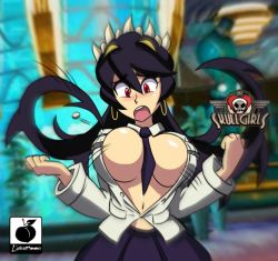 1girl breasts filia_(skullgirls) highres large_breasts linkartoon skullgirls solo tagme