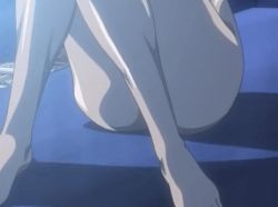 Rule 34 | 00s, 1girl, animated, animated gif, ass, bare shoulders, barefoot, bible black, breasts, brown hair, female focus, hair ribbon, looking at viewer, moonlight, multiple girls, naughty face, night, ribbon, shin bible black, shiny skin, tongue, toudou yuki, twintails, window