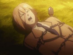 Rule 34 | 1boy, 1girl, animated, animated gif, arthur crypton, ball busting, bdsm, blood, bondage, bound, chain, chained, crotch rub, crotch stomping, femdom, freezing (series), hetero, lowres, outdoors, pain, rubbing, school uniform, screaming, shoejob, shoes, short hair, stomping, takeuchi aika, torture