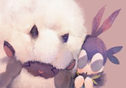 Rule 34 | &gt; &lt;, bad id, bad pixiv id, blipbug, blush stickers, commentary request, creatures (company), fluffy, game freak, gen 8 pokemon, highres, manino (mofuritaionaka), nintendo, no humans, pokemon, pokemon (creature), wooloo
