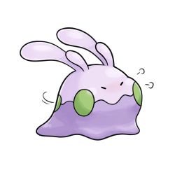 Rule 34 | puff of air, closed mouth, creature, creatures (company), closed eyes, game freak, gen 6 pokemon, goomy, nintendo, numera goomy, pokemon, pokemon (creature), pout, simple background, solo, white background