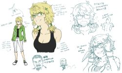 Rule 34 | blade, blonde hair, breasts, glasses, grand theft auto, grand theft auto iv, green eyes, knife, personification, rockstar, roman bellic, teeth, xbox one, yandere