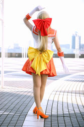 Rule 34 | aino minako, bishoujo senshi sailor moon, blonde hair, cosplay, high heels, mizuhara arisa, photo (medium), sailor venus, shoes