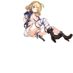 Rule 34 | 1girl, ahoge, artist request, asymmetrical legwear, blonde hair, blue eyes, blush, boots, breasts, cleavage, dual wielding, full body, girls&#039; frontline, gloves, gun, hairband, handgun, high heel boots, high heels, holding, jacket, large breasts, looking at viewer, m1911, m1911 (girls&#039; frontline), m1911 (mod3) (girls&#039; frontline), mod3 (girls&#039; frontline), necktie, official art, one eye closed, pistol, pleated skirt, remodel (girls frontline), short hair, skirt, smile, solo, torn clothes, transparent background, uneven legwear, weapon