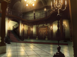 Rule 34 | candle, capcom, chandelier, interior, mansion, no humans, resident evil, stairs