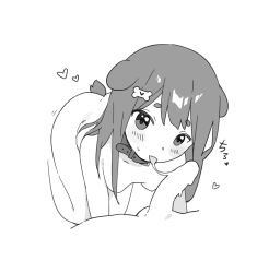 Rule 34 | 1girl, absurdres, all fours, animal ears, ass, bdsm, belt collar, blush, breasts, collar, dog ears, dog girl, dog tail, erection, fellatio, greyscale, hair ornament, heart, highres, inukai purin, looking at viewer, lucadesu34, monochrome, nude, oral, penis, pet play, saliva, saliva trail, slave, tail, tongue, tongue out, tsunderia, virtual youtuber, white background