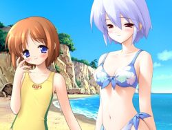 Rule 34 | beach, flower, lily of the valley, swimsuit, tagme, yamato suzuran