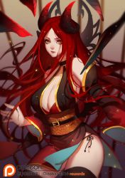 Rule 34 | 1girl, alternate costume, highres, irelia, league of legends, red hair, solo