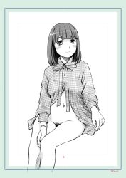 Rule 34 | 1girl, clothes, hanazawa kana, monochrome, pubic hair, pussy, real life, smile, voice actor