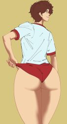 Rule 34 | 1girl, ass, highres, kasugano sakura, solo, standing, street fighter, unfinished