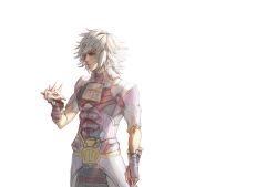 Rule 34 | 1boy, armor, athenawyrm, gloves, jin (xenoblade), male focus, mask, nintendo, short hair, simple background, spoilers, white background, white hair, xenoblade chronicles (series), xenoblade chronicles 2, xenoblade chronicles 2: torna - the golden country