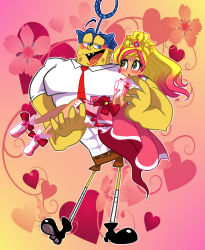 Rule 34 | 10s, 1boy, 1girl, crossover, cure flora, go! princess precure, haruno haruka, magical girl, precure, spongebob squarepants, spongebob squarepants (series)