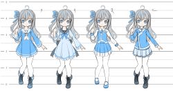 Rule 34 | 1girl, absurdres, ahoge, black sailor collar, blue dress, blue eyes, blue footwear, blue jacket, blue ribbon, blue skirt, boots, child, chinese commentary, collared shirt, commentary request, dress, frilled sleeves, frills, grey hair, highres, jacket, karv, knees together feet apart, loafers, long sleeves, looking at viewer, microsoft, microsoft windows, neck ribbon, neckerchief, original, os-tan, pantyhose, ribbon, sailor collar, shirt, shoes, side ponytail, skirt, undershirt, variations, white dress, white neckwear, white pantyhose, white shirt, white skirt, wide sleeves, windows 11