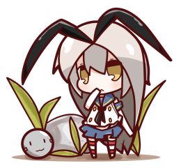 Rule 34 | 1girl, :3, antennae, bug, chibi, cockroach, commentary request, elbow gloves, gloves, gokicha, grass, insect, kantai collection, looking at viewer, nuu (nu-nyu), parody, patterned legwear, pleated skirt, puff of air, rensouhou-chan, school uniform, serafuku, shimakaze (kancolle), silver hair, skirt, striped clothes, striped thighhighs, thighhighs, two-tone stripes, weeds, yellow eyes, | |