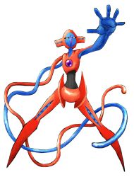Rule 34 | artist request, creatures (company), deoxys, deoxys (normal), expressionless, game freak, gen 3 pokemon, highres, looking at viewer, mythical pokemon, nintendo, no humans, pokemon, pokemon (creature), simple background, solo, tentacles, white background