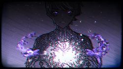 Rule 34 | 1boy, androgynous, dream e, galahad, galahad exe, glitch, highres, looking at viewer, multicolored eyes, pale skin, robot, virtual youtuber