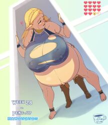 Rule 34 | 1boy, 1girl, animated, anklet, ass grab, barefoot, big belly, blonde hair, blue eyes, boots, bottomless, bouncing breasts, bracelet, braid, breasts, cleavage, coffeeslice, collarbone, dark nipples, doggystyle, doorway, earrings, english text, from below, heart, hetero, huge areolae, huge breasts, huge nipples, jewelry, lactation, lactation through clothes, link, long hair, looking back, looping animation, lowres, motion lines, nintendo, nipples, outie navel, plump, pregnant, princess zelda, projectile lactation, puffy areolae, puffy nipples, pumping, see-through, sex, sex from behind, shiny clothes, shiny skin, signature, sweat, the legend of zelda, the legend of zelda: breath of the wild, thick thighs, thighs, torn clothes, video, wide hips