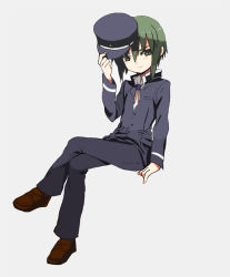 Rule 34 | 10s, 1boy, angel beats!, full body, hat, male focus, naoi (angel beats!), naoi ayato, necktie, simple background, solo, white background