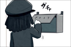 Rule 34 | 10s, 1boy, abyssal admiral (kancolle), admiral (kancolle), admiral suwabe, black hair, comic, hat, k-suwabe, kantai collection, mailbox, military hat, postbox